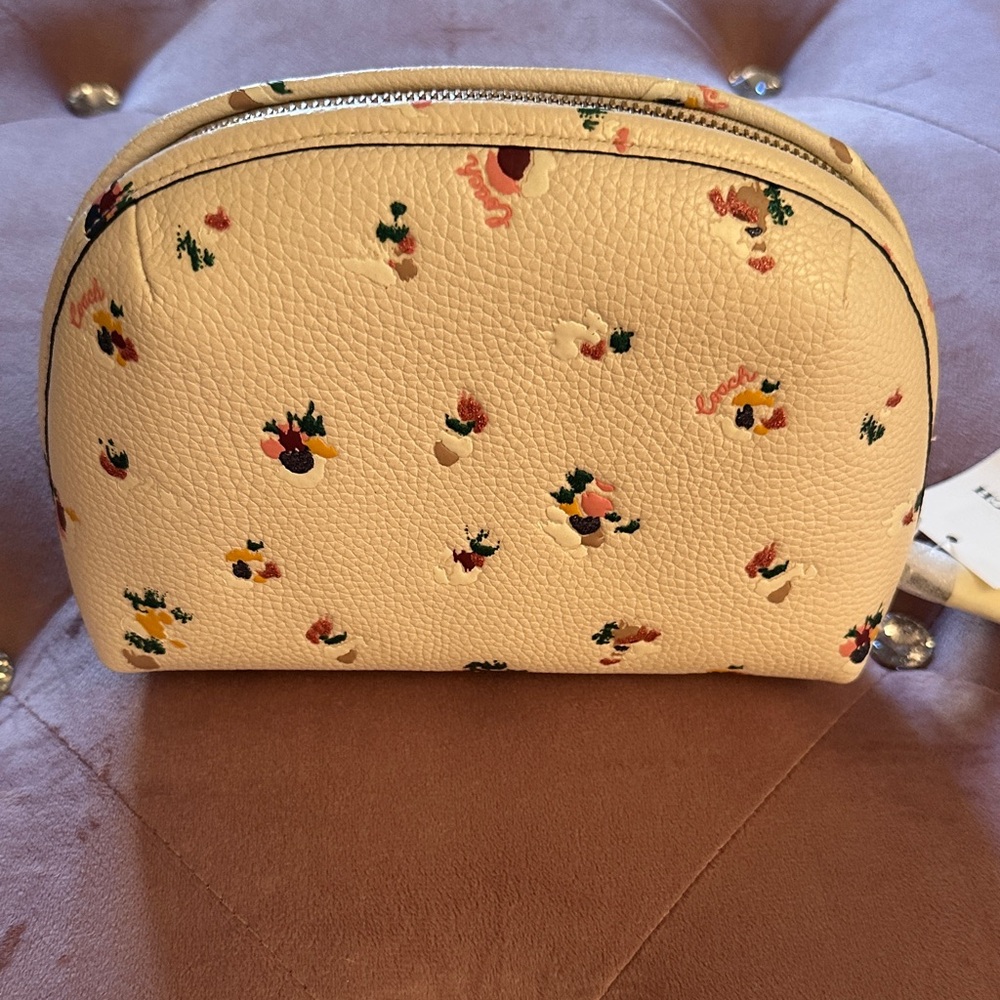 NWT Coach Julienne Cosmetic Case With Floral Print - Picture 7 of 7